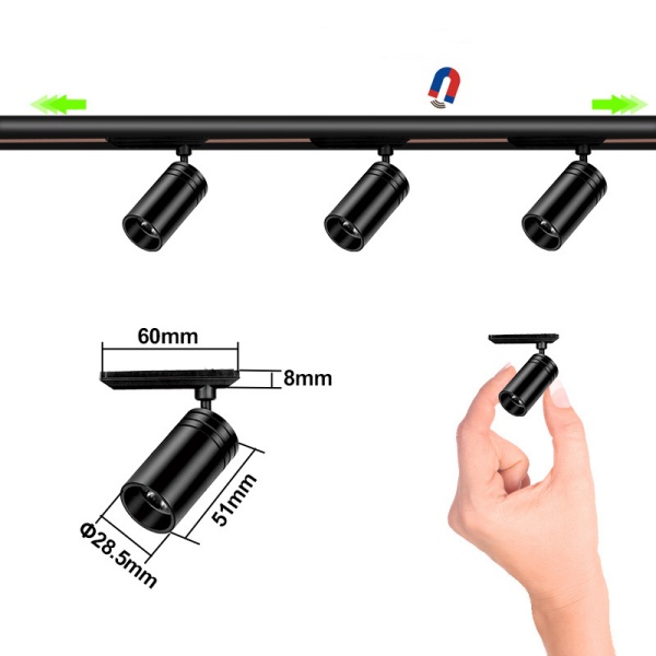Magnetic LED Showcase Lights Warm White for Glass Display
