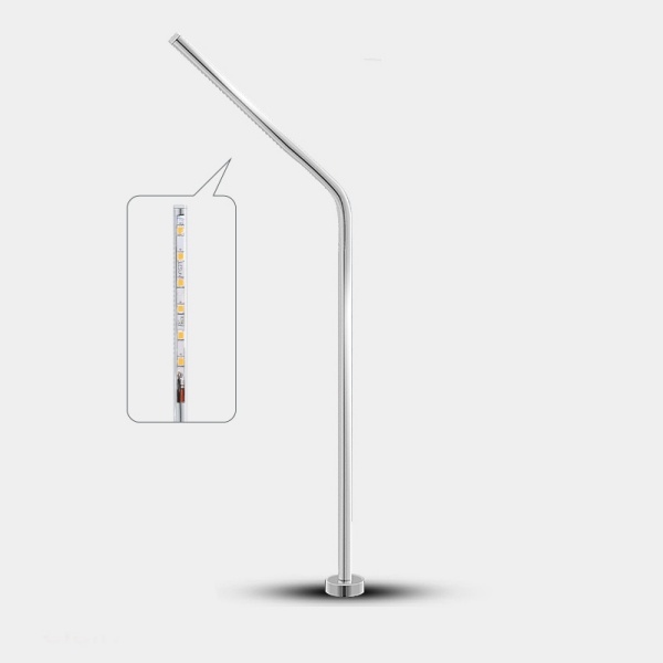 Elegant Stand Glass Display Case Lighting