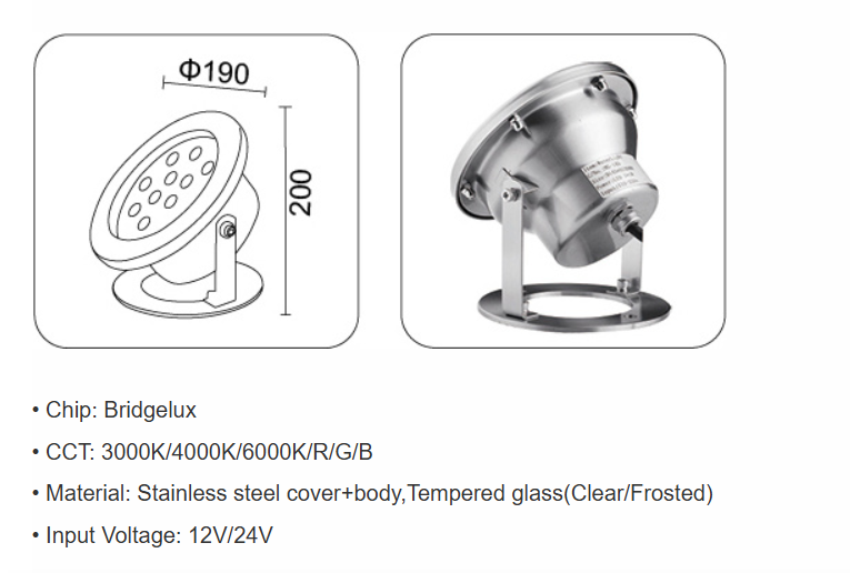 Stunning Outdoor LED Underwater Lights