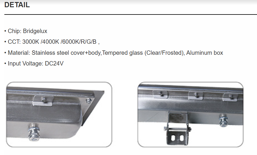 Sleek Outdoor LED Linear Buried Lights