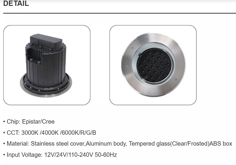 Adjustable LED Embedded Ground Lights 