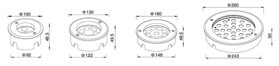 High-Power LED Recessed Architectural In-Ground Light