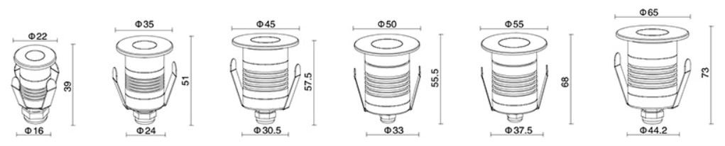 Mini LED Embedded Ground Lights