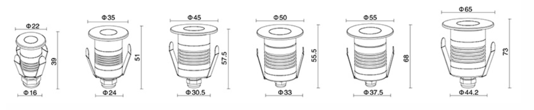 small recessed landscape lighting