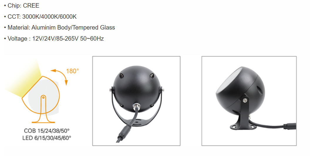 Waterproof LED Lawn Floodlight 