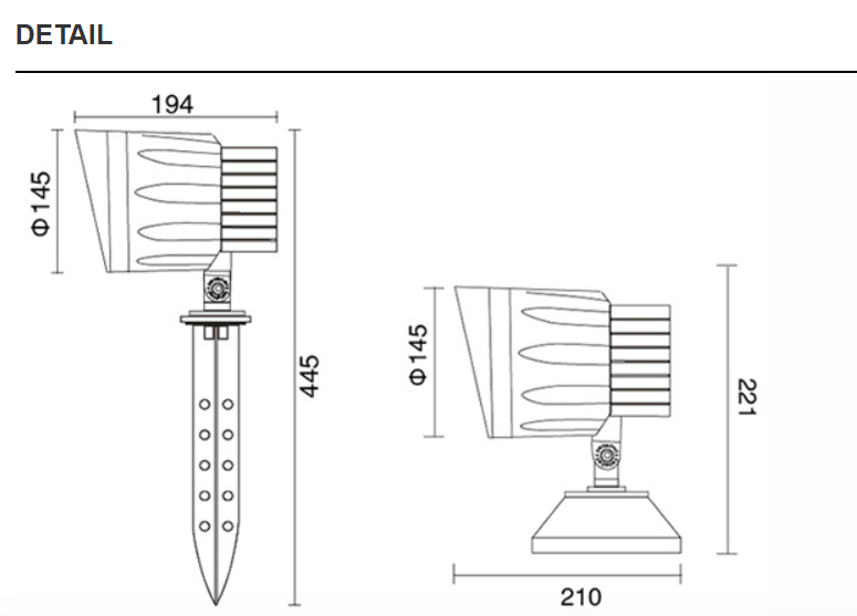  LED Outdoor Lawn Floodlights