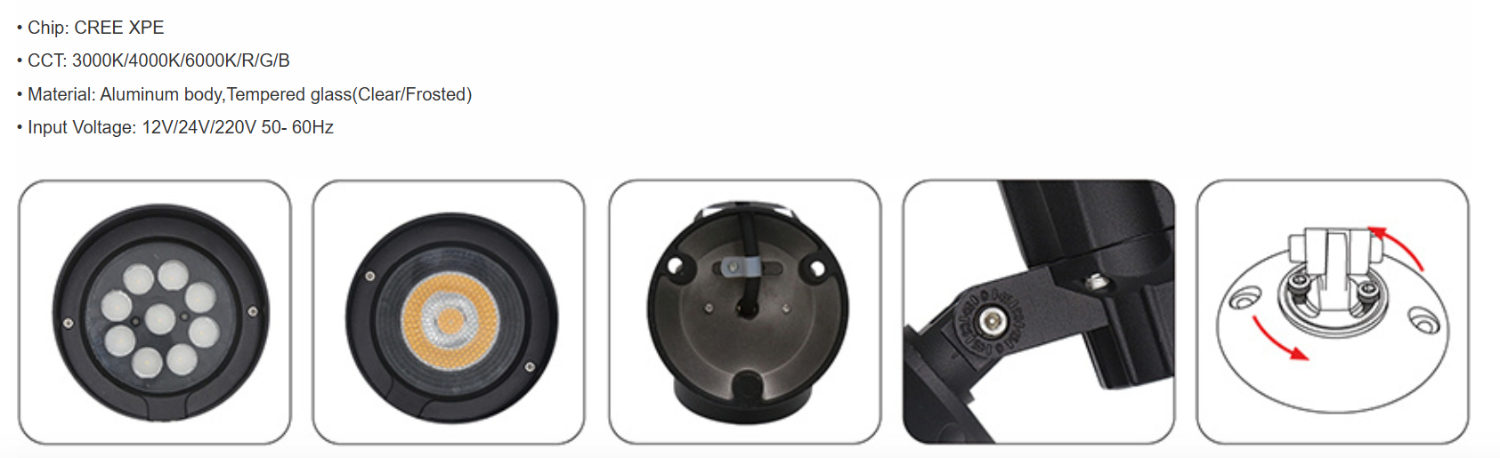  LED Outdoor Lawn Floodlights