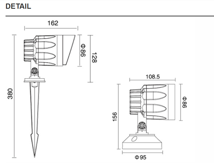 Compact LED Outdoor Mini Spotlight 