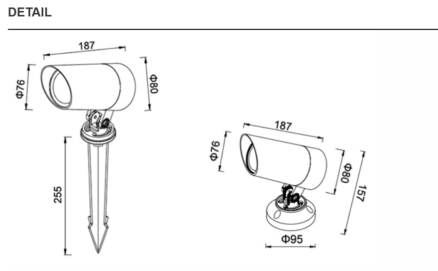 LED Lawn Ground Insertion Lights