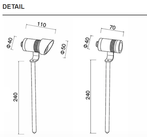LED Lawn Lights with Pole 