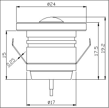1W Mini recessed lights