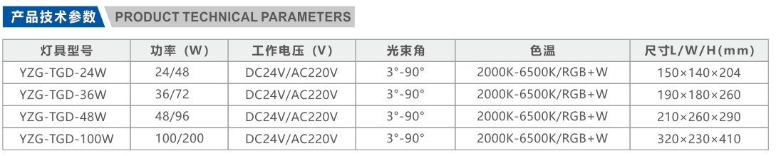 LED flood light for building facade