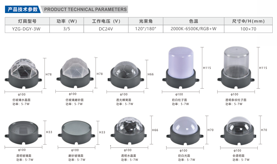 LED pixel light