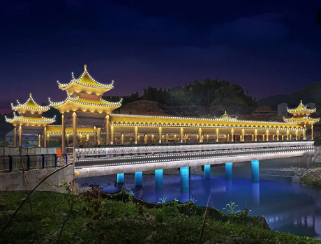 Yixing Covered Bridge Lighting Project | Heritage Architecture & Waterfront Illumination 